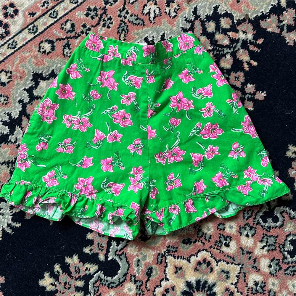 Girls Lilly Pulitzer Ruffle Hem Shorts